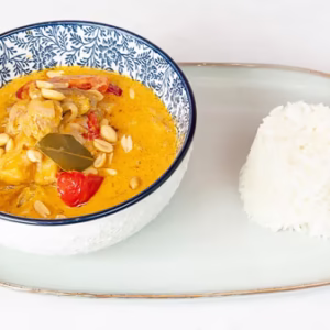 Massaman curry with optional toppings
